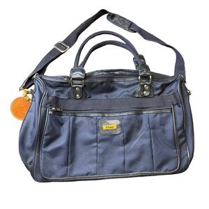 🧳 Vintage LEAT Nylon Travel Duffel Weekender Carry-On Shoulder Bag 🧳